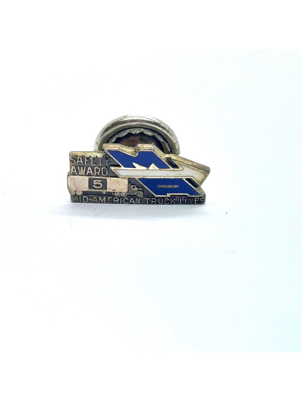 Mid American Truck Lines Pin Safety Award Five Years Driver Transportation Gift